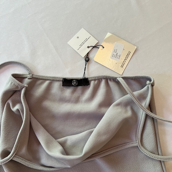 Missguided Women's Body-con Midi Dress Ice Gray Sz US10 - Picture 3 of 7